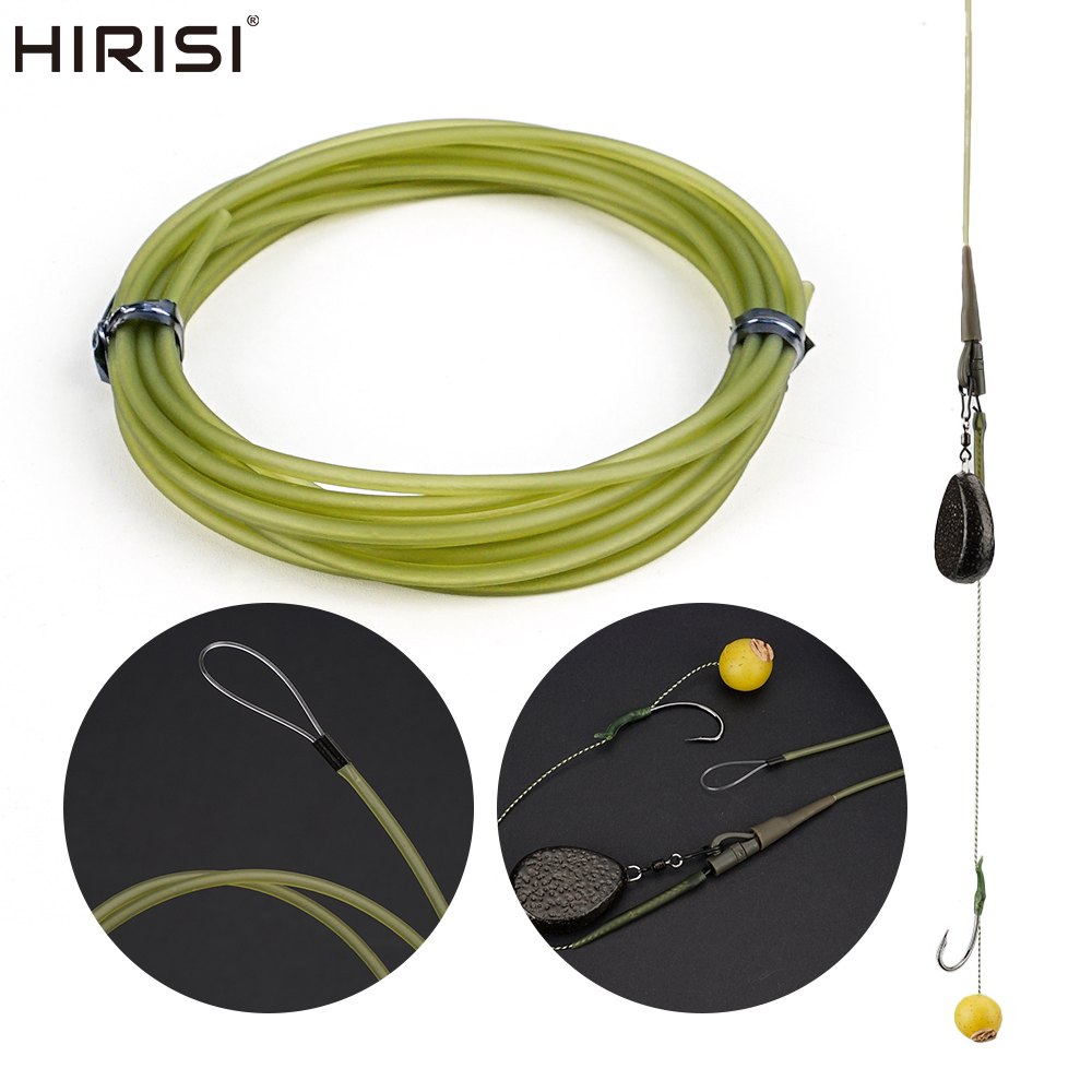 Fishing Equipment Carp - ชุดอุปกรณ์ตกปลาคาร์พ Hirisi AE077 สายร้อยเบ็ดแบบนิ่ม ปลอกหุ้มสาย ป้องกันสายเบ็ด