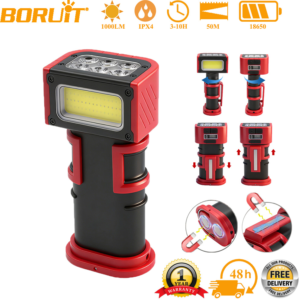 BORUiT COB LED ไฟทำงาน 1000LM  - Fishing Equipment Carp บทวิจารณ์และราคา