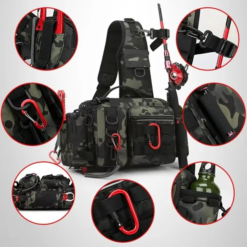 กระเป๋าคาดเอวแบบยุทธวิธีสำหรับ - Fishing Equipment Bag บทวิจารณ์และราคา